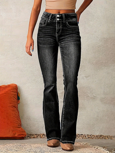 Damskie Jeansy High-Waist Skinny