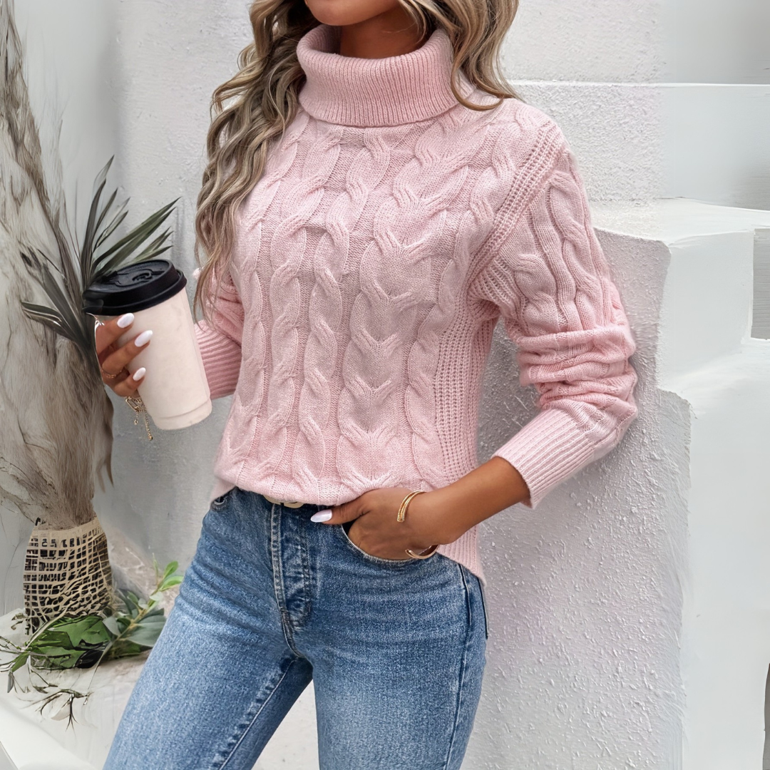 Sweter Damski – Dzianinowy z Golfem