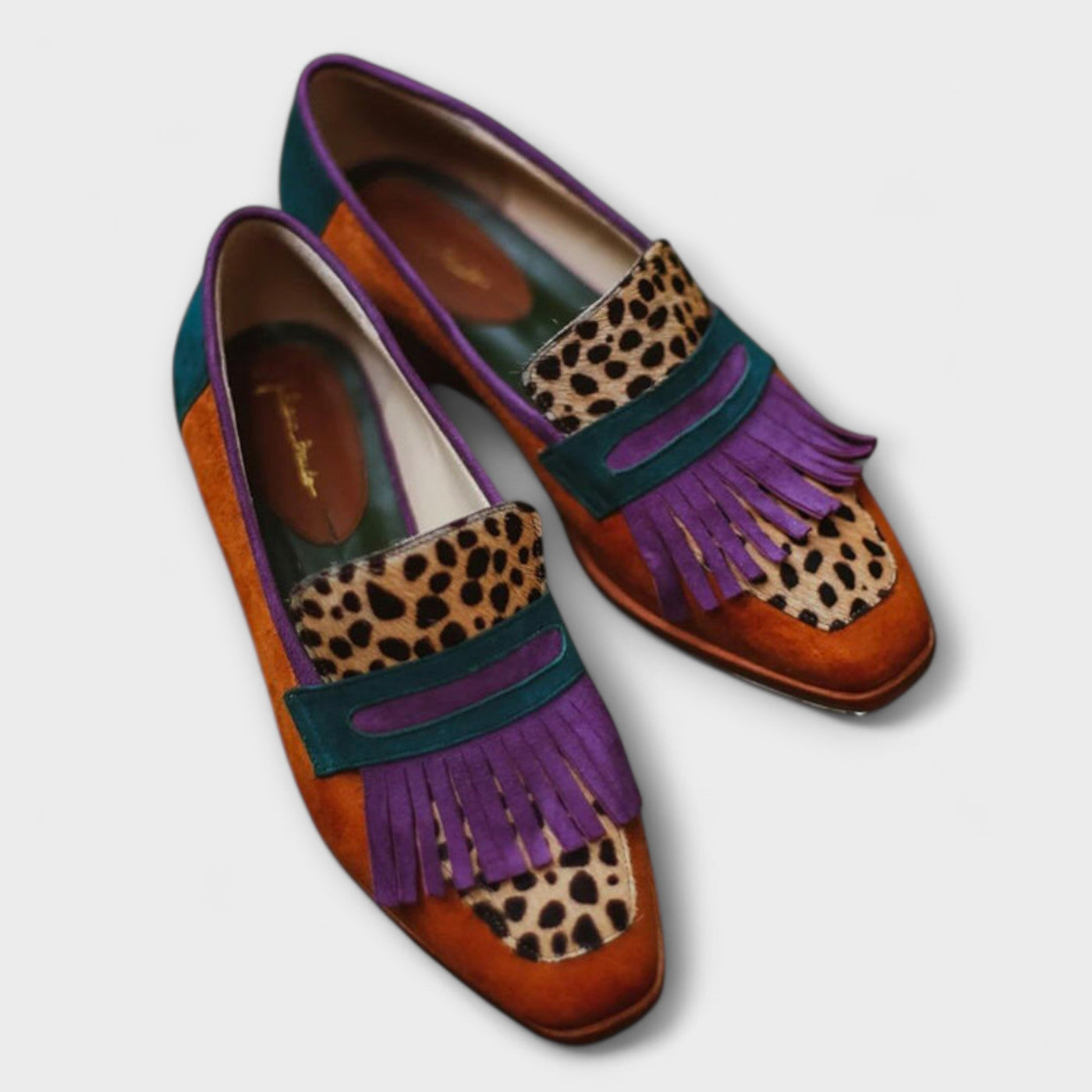 Loafer w panterkę