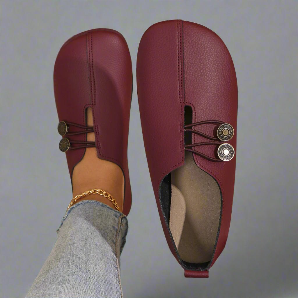 Damskie wsuwane buty – stylowa wygoda z unikalnym detalem