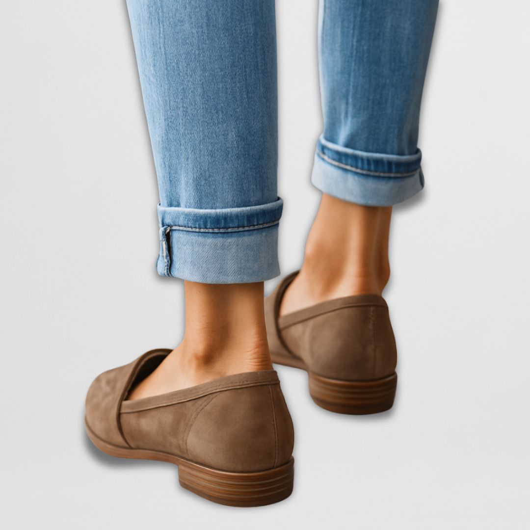 Zamszowe loafersy