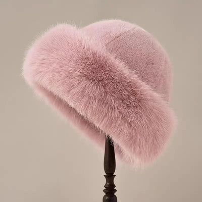 Czapka Luxe z Futrem