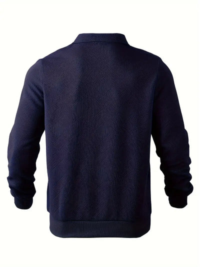 Męski sweter z kołnierzem – elegancja i wygoda w chłodniejsze dni