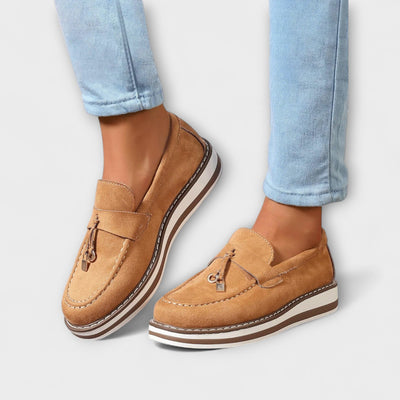 Casualowe loafersy z okrągłym noskiem