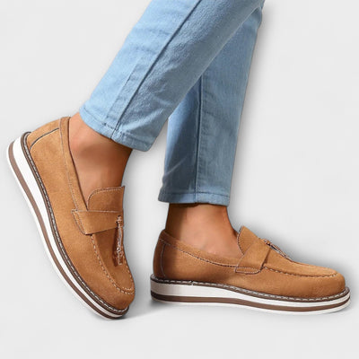 Casualowe loafersy z okrągłym noskiem