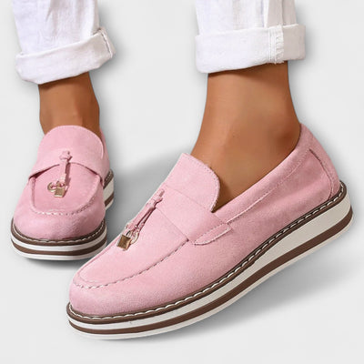 Casualowe loafersy z okrągłym noskiem