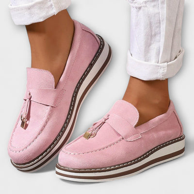 Casualowe loafersy z okrągłym noskiem