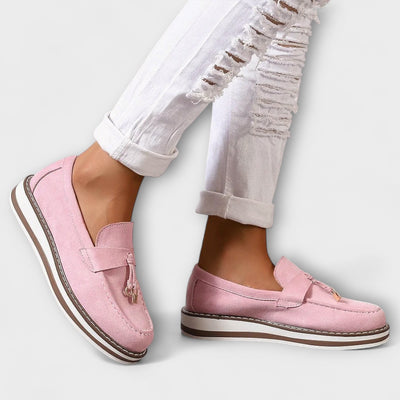 Casualowe loafersy z okrągłym noskiem