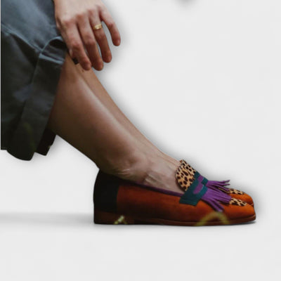 Loafer w panterkę