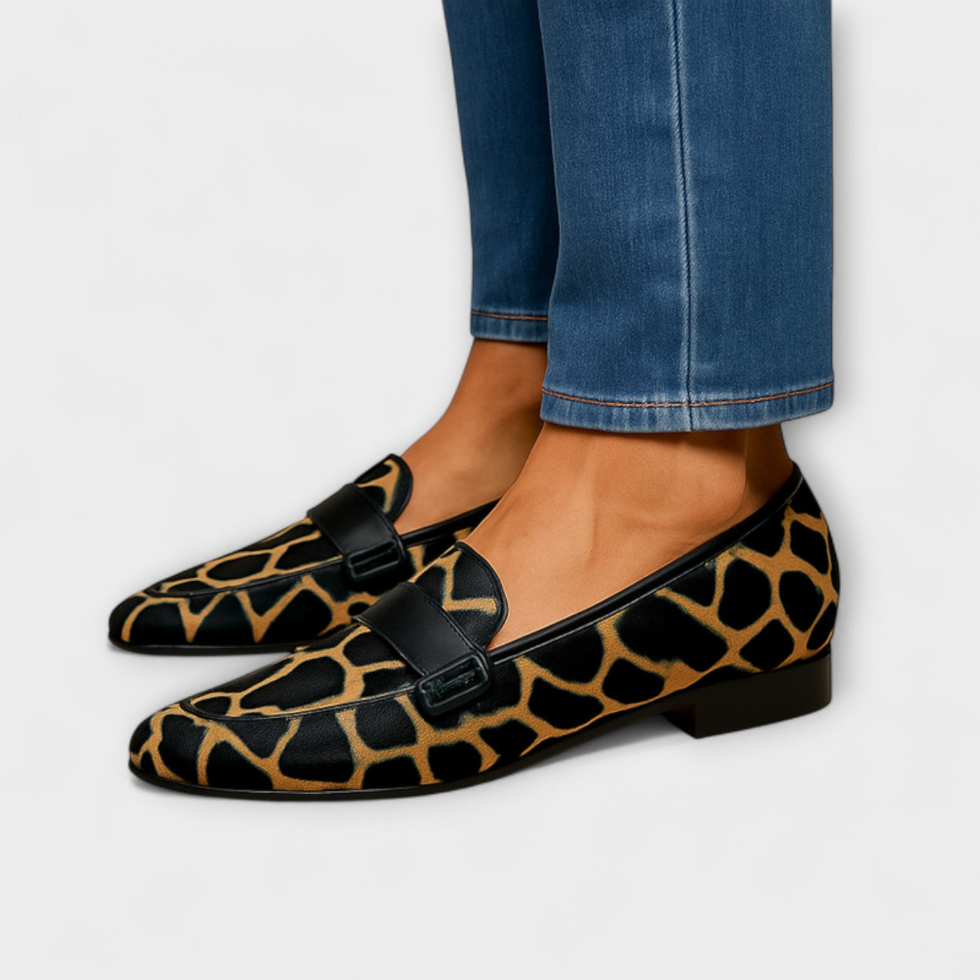 Loafer w panterkę