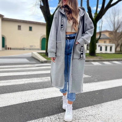 Damski Płaszcz z Kapturem – Ciepły, Stylowy i Casual Chic