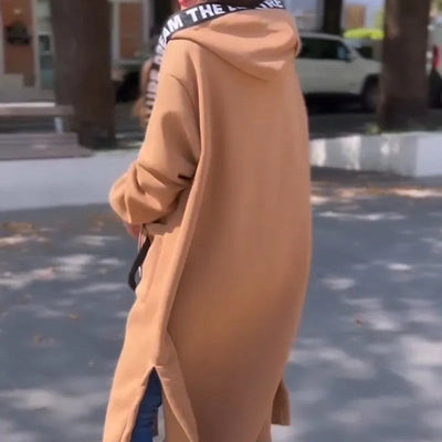 Damski Płaszcz z Kapturem – Ciepły, Stylowy i Casual Chic
